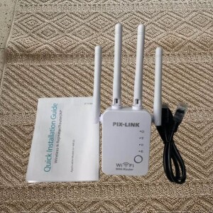 Incredible Coverage And Speed Pixlink Wifi Range Extender Repeater Amplifier