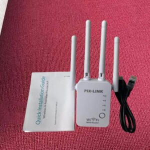 Better Performance 4 External Antennas 300mbps Pixlink Wifi Range Extender Repeater