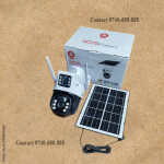 Two-Way Audio, Audio Record 4G Dual Lens Screen PTZ Rotating Solar Camera with SIM Slot