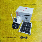 Instant Alerts,Audio Warning 4G Dual Lens Screens PTZ Rotating Solar Camera with SIM Slot