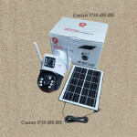 Auto Tracking, Real Time View 4G Dual Lens Screens PTZ Rotating Solar Camera with SIM Slot