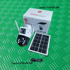 V380 Pro App Remote surveillance 4G Dual Lens Screens PTZ Rotating Solar Camera with SIM Slot