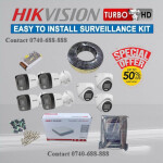 High-definition 7 Hikvision 1080P HD 2MP Audio Voice Recording Capabilities Hybrid CCTV Cameras Complete System Kit