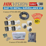 High quality Audio Voice Recording Capabilities 7 Hikvision 1080P Full HD 2MP Hybrid CCTV Cameras Complete System Kit