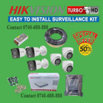 High quality Audio Voice Recording Capabilities Six  Hikvision 1080P Full HD 2MP Hybrid CCTV Cameras Complete System Kit