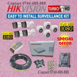 Hikvision 8 High-definition 1080P HD 2MP Audio Voice Recording Capabilities Hybrid CCTV Cameras Complete System Kit