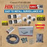 8 Hikvision 1080P 2MP Hybrid Voice Recording Capabilities CCTV Cameras Complete Kit-1TB Wd Purple Surveillance Harddrive