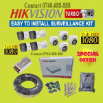 Super Quality Audio Voice Recording Capabilities 8 Hikvision 1080P Full HD 2MP Hybrid CCTV Cameras Complete System Kit