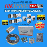 Real-Time capture Hikvision 8 1080P HD 2MP Audio Voice Recording Capabilities Hybrid CCTV Cameras Complete System Kit