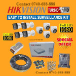 Easy Installation 8 Hikvision 1080P Full HD 2MP Audio Voice Recording Capabilities Hybrid CCTV Cameras Complete Package