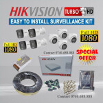 8 Hikvision 1080P Full HD 2MP Hybrid Audio Voice Recording CCTV Cameras Complete System Kit With1TB Hard Drive