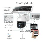 WIFI Solar Powered Outdoor PTZ Security CCTV Camera