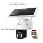 WIFI Solar Powered Outdoor PTZ Security CCTV Camera